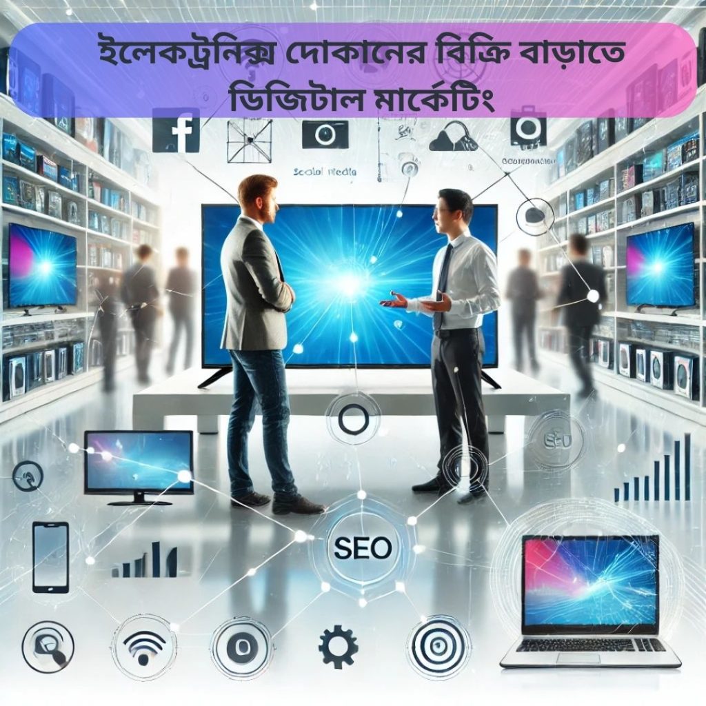 ইলেকট্রনিক্স দোকানের বিক্রি বাড়ানোর জন্য ডিজিটাল মার্কেটিং